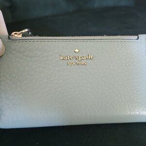 Pale blue Kate Spade snap bifold wallet Julia / Dewy